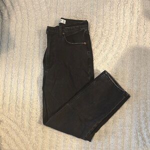Abercrombie Black Ankle Straight Denim Jeans